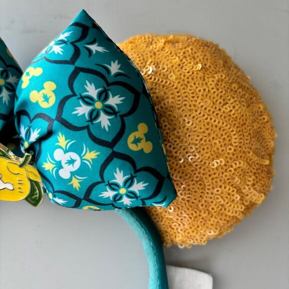 Disney Parks Epcot Saluti Limoncello Italy Minnie Mouse Ears Headband Lemon - Picture 3 of 6